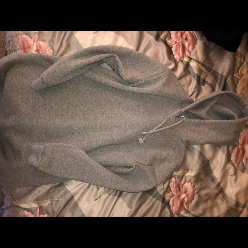 Gray sweatshirt dress